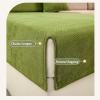 Rosygulls Funny Fuzzy Couch Cover,Chenille Couch Furniture Protector,Funny Fuzzy Couch Covers for Sofa,Funny Non Slip Sofa Covers,All Seasons Generic Couch Covers,43.3x70.9in-Herringbone-Green view 4