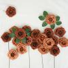 YEEFLORA Artificial Flowers, 100pcs Artificial Rose for DIY Wedding Bouquets Centerpieces Arrangements, Shades of Terracotta Foam Roses with Stem for Bridal Shower Party Home Decorations view 3