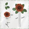 YEEFLORA Artificial Flowers, 100pcs Artificial Rose for DIY Wedding Bouquets Centerpieces Arrangements, Shades of Terracotta Foam Roses with Stem for Bridal Shower Party Home Decorations view 4