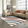 Nordic Boho Abstract Rainbow Area Rugs, Vintage Art Geometry Easy Clean Rug, Soft Non-Skid Carpet Throw Rug for Kids Teen Girls Boys Bedroom, Living Room Bathroom,Classroom Office 5ftx8ft view 4