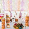 Didiseaon 5pcs Detachable Wood Donut Stands Sturdy Display Holders for Birthday Parties Weddings Festivals Round Design for Dessert Table Safe Donut Holders view 4