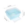 BESTonZON Chopstick and Cutlery Draining Box Transparent Lid Versatile Kitchen Storage Organizer for Spoons Forks and Bowls Compact Design for Spaces view 2
