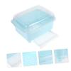 BESTonZON Chopstick and Cutlery Draining Box Transparent Lid Versatile Kitchen Storage Organizer for Spoons Forks and Bowls Compact Design for Spaces view 3