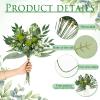 Cindeer 125 Pcs Artificial Greenery Stems Box Set with 11 Kinds Faux Greenery Stems Fake Eucalyptus for DIY Bridal Bouquets Arrangement Wedding Home view 2