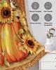 BOBOWUNY Fall Thanksgiving Blackout Door Curtains for Doorway, Hello Pumpkins Sunflower Bird Maple Leaf Thermal Insulted Doorway Curtains for Closet Living Room Bedroom Decorative Room Divider 39x78 view 3