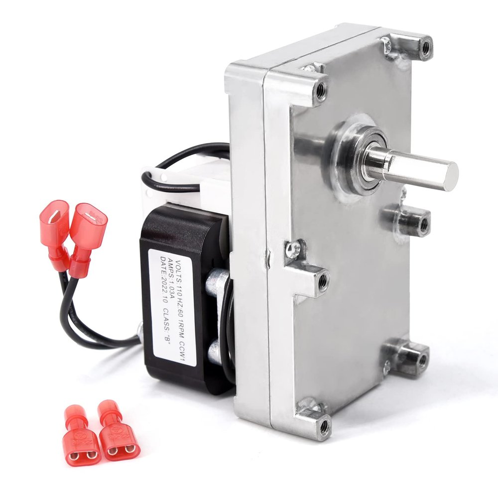 Criditpid 812-0170 Auger Motor for Quadrafire 1000, 800 Pellet Stove, 1 RPM Counter Clockwise Auger Feed Motor for Quadra-Fire 1000 & 800 Stove.