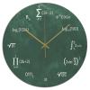 Math Equations and Notations Wall Clock Modern Math Round PVC Clock 10x10 Inch Bedroom Battery Operated Quartz Quiet Clock for Bathroom Housewarming Christmas Birthday Gift Outdoor view 1