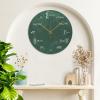 Math Equations and Notations Wall Clock Modern Math Round PVC Clock 10x10 Inch Bedroom Battery Operated Quartz Quiet Clock for Bathroom Housewarming Christmas Birthday Gift Outdoor view 3