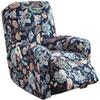 Recliner Chair Cover Printed Sofa Cover 4-Pieces Stretch Recliner Chair Slipcovers Lazy Boy Chair Covers with Side Pocket Non Slip Reclining Slipcovers Furniture Protector for Living Room (Colour 42) view 1