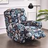 Recliner Chair Cover Printed Sofa Cover 4-Pieces Stretch Recliner Chair Slipcovers Lazy Boy Chair Covers with Side Pocket Non Slip Reclining Slipcovers Furniture Protector for Living Room (Colour 42) view 3