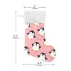 Caikeny Cute Penguins Christmas Stockings Kawaii Christmas Presonalized Large Stocking Sock Set of 1 Xmas Party Winter Decor Candy Bag Family Holiday Gift 18 in view 2