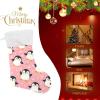 Caikeny Cute Penguins Christmas Stockings Kawaii Christmas Presonalized Large Stocking Sock Set of 1 Xmas Party Winter Decor Candy Bag Family Holiday Gift 18 in view 4