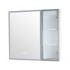 WELLFOR 30 X 28 Inch LED Lighted Bathroom Medicine Cabinet with Mirror, Bathroom Vanity Mirror Cabinet with Dimmable Lights and Defogger, 3 Solid Wood Shelves, Ample Storage Space, Quiet Closing Door view 1
