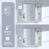 WELLFOR 30 X 28 Inch LED Lighted Bathroom Medicine Cabinet with Mirror, Bathroom Vanity Mirror Cabinet with Dimmable Lights and Defogger, 3 Solid Wood Shelves, Ample Storage Space, Quiet Closing Door view 4