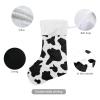 Caikeny Cow Christmas Stockings Black White Christmas Presonalized Large Stocking Sock Set of 1 Xmas Party Winter Decor Candy Bag Family Holiday Gift 18 in view 3