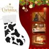 Caikeny Cow Christmas Stockings Black White Christmas Presonalized Large Stocking Sock Set of 1 Xmas Party Winter Decor Candy Bag Family Holiday Gift 18 in view 4