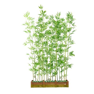 JLXJYS Tall Artificial Bamboo Tree Screen, Faux Plants Privacy Floor Fence for Indoor Outdoor Home Decor, Front Porch Green Artificiales Trees (Color : 1.2m base-20 Pack, Size : 1.5m(59in))