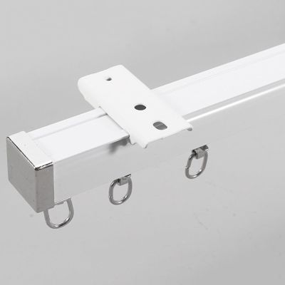 YJLTKL Ceiling Curtain Track Set - Room Divider Curtain Track, 3.3ft-19.7ft / 1-6m, Heavy Duty Aluminum Alloy Ceiling Track(Color:W-C-b1,Size:5.9ft/1.8m(2 * 90cm))
