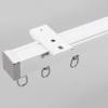 YJLTKL Ceiling Curtain Track Set - Room Divider Curtain Track, 3.3ft-19.7ft / 1-6m, Heavy Duty Aluminum Alloy Ceiling Track(Color:W-C-b1,Size:5.9ft/1.8m(2 * 90cm)) view 1