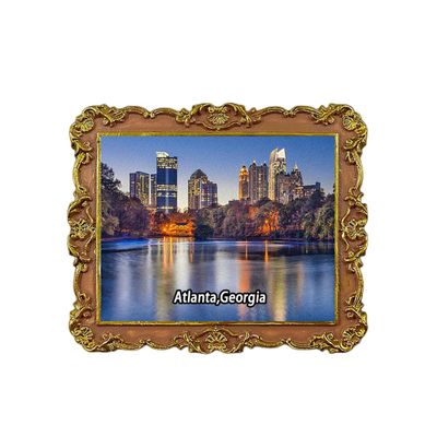 Atlanta Georgia United States Refrigerator Magnet 3D Travel Souvenir Fridge Decoration Magnetic Sticker Craft Collection
