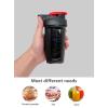 GAISHION Shaker Bottle Protein Shakes Cup and 10-Ounce/300ML ShakerBottle with Whisk Balls, Protein ShakerBottles Set,Non-BPA plastic (Black+Grey(2PCS)) view 4