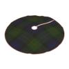 DKJlitter Christmas Tree Skirt, Bonner Clan Tartan Xmas Tree Skirts Mat Farmhouse Rustic Xmas Holiday Indoor Party Outdoor Decoration 36 inches view 3
