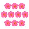 VOSAREA 10pcs Artificial Hawaiian Hibiscus Flowers for Vibrant Faux Tropical Blossoms for Home Garden and DIY Crafts Photography Prop and Option view 1