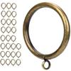 Curtain Ring Metal 28-Pcs 2.0 Inch Inner Diameter with Eyelets Fit Up to 1.7 Inch Rod Large Wire Diameter (Antique Brass-28pcs) view 1