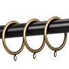 Curtain Ring Metal 28-Pcs 2.0 Inch Inner Diameter with Eyelets Fit Up to 1.7 Inch Rod Large Wire Diameter (Antique Brass-28pcs) view 4