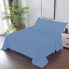 3 Piece Luxury Alaskan King Size (132'' x 120") Flat Sheet 800 Thread Count 100% Egyptian Cotton Flat Sheet - Wrinkle, Fade, Stain Resistant - Medium Blue Solid view 1