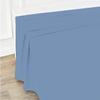 3 Piece Luxury Alaskan King Size (132'' x 120") Flat Sheet 800 Thread Count 100% Egyptian Cotton Flat Sheet - Wrinkle, Fade, Stain Resistant - Medium Blue Solid view 3