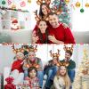 Lyrow 12 Pcs Reindeer Antlers Headbands for Adults Christmas Antlers Headband with Bells Holiday Party Gift (Brown Hair Style) view 4