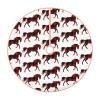 DKJlitter Christmas Tree Skirt, Buffalo Plaid Horse Rustic Country Western Xmas Tree Skirts Mat Farmhouse Rustic Xmas Holiday Indoor Party Outdoor Decoration 30 inches view 2