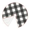 DKJlitter Christmas Tree Skirt, Black Buffalo Plaid Xmas Tree Skirts Mat Farmhouse Rustic Xmas Holiday Indoor Party Outdoor Decoration 30 inches view 4