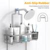 AKTECKE Shower Caddy Hanging Bathroom Organizer: Rustproof Shelf for Inside Shower - No Drilling Racks Over Showerhead - Bath Shelves for Shampoo Soap view 2