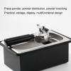 Coffee Knock Box,Espresso Dump Bin,Coffee Bin Espresso Knock Box Rubber Coffee Box with Removable Stainless Steel Ground Container for Cafe Bar(l) view 4