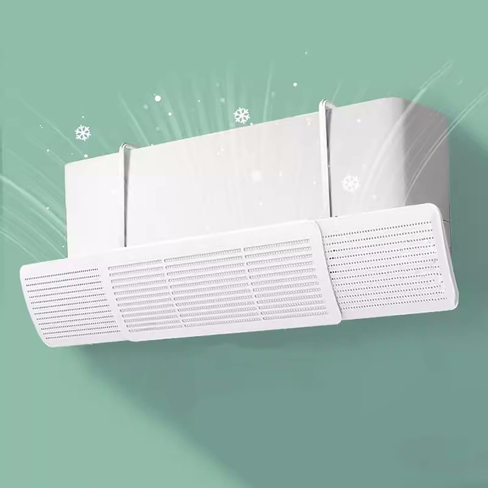 WHYATT Air Conditioner Baffle Wind Deflector Angle Adjustable Air Conditioner Deflector Helps Cooling/Heating Air Circulation(C)
