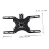 1pc TV Stand Flat Screen tv Holder Wall Mounted Shelf Mount Holder 55 inch Wall Mount Stand Iron (Four Wing Brackets Each 16.5cm) Support Frame to Rotate Television view 3