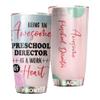 Awesome Preschool Director Tumbler Stainless Steel 20oz, Funny Preschool Director Gifts Bulk For Birthday Christmas, Preschool Director Gifts For Men Women Office Coworker Driking Coffee Cup Humor view 1