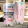Awesome Preschool Director Tumbler Stainless Steel 20oz, Funny Preschool Director Gifts Bulk For Birthday Christmas, Preschool Director Gifts For Men Women Office Coworker Driking Coffee Cup Humor view 4