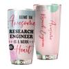 Awesome Research Engineer Tumbler Stainless Steel 20oz, Funny Research Engineer Gifts Bulk For Birthday Christmas, Research Engineer Gifts For Men Women Office Coworker Driking Coffee Cup Humor view 1