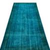 5'3" x 9'8" - 161 x 295 Cm Atina Turquoise Bohemian Wool Cotton Handmade Handknotted Vintage Turkish Area Rug for Living Room Bedroom Nursery Hallway Indoor view 2