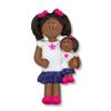 3D Toddler Ornaments for Christmas Tree 2025 - Ornament for Kids Cozy Pajama Ornament for Girl Personalized Christmas Ornaments for Kids Gifts for Girls African AmericanToddler Girl Decorations view 3