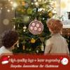 Personalized 2025 Christmas Ornaments, Customize 1-10 Names Christmas tree decoration Laser Engraved Names, Comes with a rope (1 Name, Round no decoration) view 3
