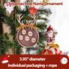 Personalized 2025 Christmas Ornaments, Customize 1-10 Names Christmas tree decoration Laser Engraved Names, Comes with a rope (10 Names, Antlers + golden foliage (most options)) view 2