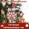Personalized 2025 Christmas Ornaments, Customize 1-10 Names Christmas tree decoration Laser Engraved Names, Comes with a rope (6 Names, Pink bow (most options)) view 2