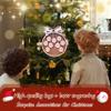 Personalized 2025 Christmas Ornaments, Customize 1-10 Names Christmas tree decoration Laser Engraved Names, Comes with a rope (6 Names, Pink bow (most options)) view 3