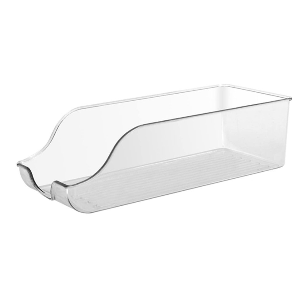 Refrigerator Organizer Bins, Desktop Storage Basket, Clear Plastic Bins For Fridge, Freezer, Kitchen Cabinet, Double Ear Transparent Storage Box, Home Desktop Basket for Table Refrigerator