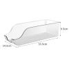 Refrigerator Organizer Bins, Desktop Storage Basket, Clear Plastic Bins For Fridge, Freezer, Kitchen Cabinet, Double Ear Transparent Storage Box, Home Desktop Basket for Table Refrigerator view 2