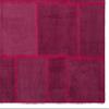 5'4" x 7'7" - 162 x 231 Cm Teselya Pink Patchwork Bohemian Wool Cotton Handmade Handknotted Vintage Turkish Area Rug for Living Room Bedroom Nursery Hallway Indoor view 4